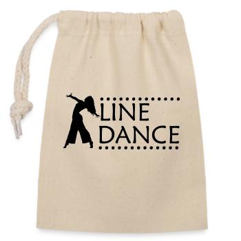 Dancing Dance Music - Verschließbarer Geschenkbeutel aus Baumwolle (14x20cm) - Natur - Vorne