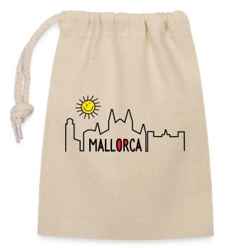 Mallorca in summer - Closable cotton gift bag (14x20cm) - nature - Front
