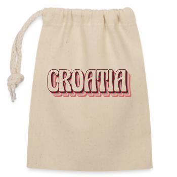 Balkan dad bosnia serbia croatia montenegro kosovo - Closable cotton gift bag (14x20cm) - nature - Front
