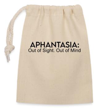 APHANTASIA OUT OF SIGHT OUT OF MIND - Closable cotton gift bag (14x20cm) - nature - Front