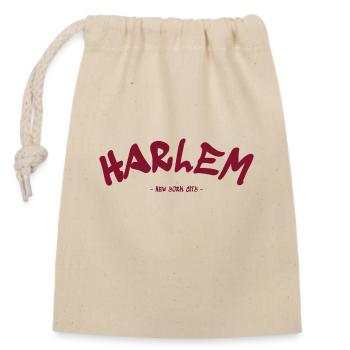 Harlem - New York City - USA - America - Closable cotton gift bag (14x20cm) - nature - Front