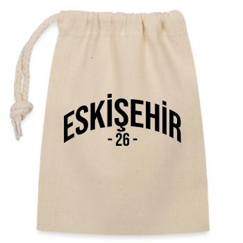 Eskisehir 26 Turkey Turkiye Gift Holiday TR TUR - Closable cotton gift bag (14x20cm) - nature - Front
