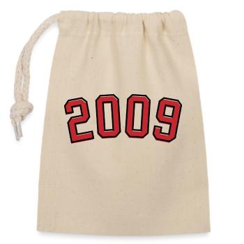Sport Birth Year 2009 - Closable cotton gift bag (14x20cm) - nature - Front