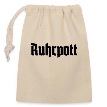 Ruhrpott - Pott - Bergbau - Kumpel - Ruhr - Shirt - Verschließbarer Geschenkbeutel aus Baumwolle (14x20cm) - Natur - Vorne