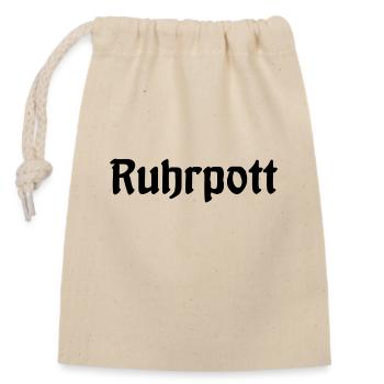 Ruhrpott - Pott - Bergbau - Kumpel - Ruhr - Shirt - Verschließbarer Geschenkbeutel aus Baumwolle (14x20cm) - Natur - Vorne