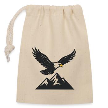 Majesty of the Skies: The World of Eagles - Closable cotton gift bag (14x20cm) - nature - Front