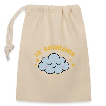Petit nuage de rêve - Sac cadeau en coton avec cordon (14 x 20 cm) - nature - Devant
