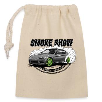 Smoke Show - Verschließbarer Geschenkbeutel aus Baumwolle (14x20cm) - Natur - Vorne