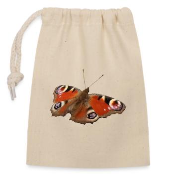 Red Eyespot Butterfly - Closable cotton gift bag (14x20cm) - nature - Front