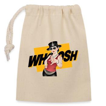 WHOOSH GIRL - nice people - Sac cadeau en coton avec cordon (14 x 20 cm) - nature - Devant