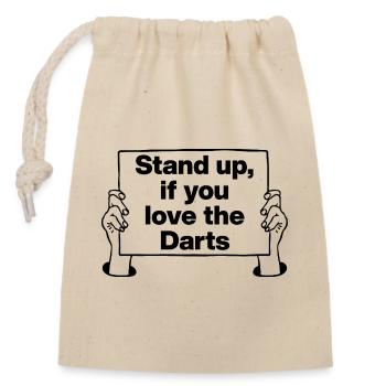 Stand Up – Hymne des fans de fléchettes, folie des alliés - Sac cadeau en coton avec cordon (14 x 20 cm) - nature - Devant
