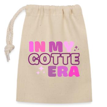Design for the proud goddess, godmother, godmother - Closable cotton gift bag (14x20cm) - nature - Front