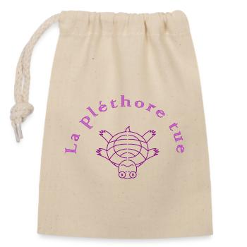The plethora kills Violet - Closable cotton gift bag (14x20cm) - nature - Front