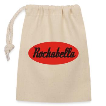 Rockabella Rockabilly Psychobilly Rock and Roll - Verschließbarer Geschenkbeutel aus Baumwolle (14x20cm) - Natur - Vorne