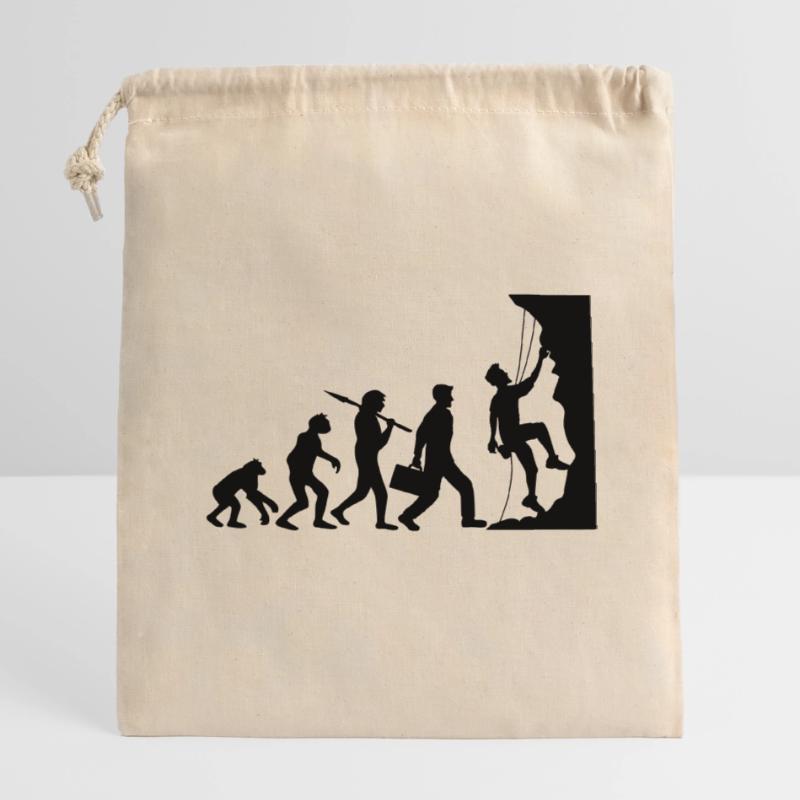 evolution evolution born steep wall climbs Closable cotton gift bag (14x20cm)