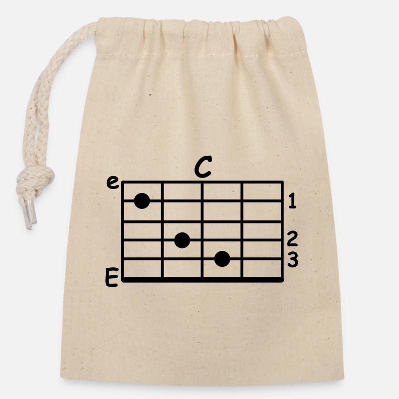 chord - Closable cotton gift bag (14x20cm) - nature