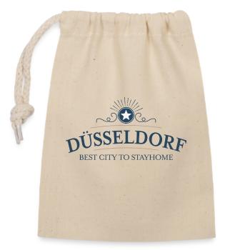 Düsseldorf - Verschließbarer Geschenkbeutel aus Baumwolle (14x20cm) - Natur - Vorne