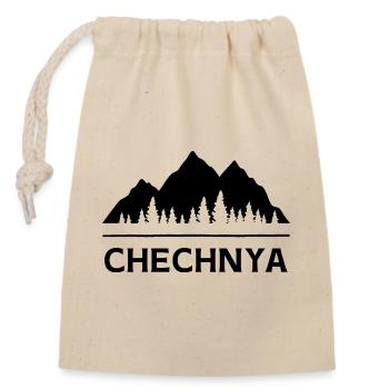 Tschetschenien Chechnya Chechen Tschetschenisch - Closable cotton gift bag (14x20cm) - nature - Front