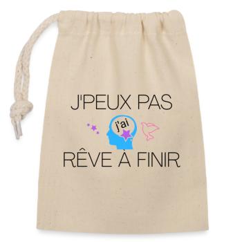 Citation - Sac cadeau en coton avec cordon (14 x 20 cm) - nature - Devant