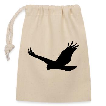 Bird Eagle Birds Fly - Closable cotton gift bag (14x20cm) - nature - Front