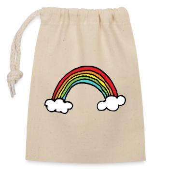 lgbt - Verschließbarer Geschenkbeutel aus Baumwolle (14x20cm) - Natur - Vorne