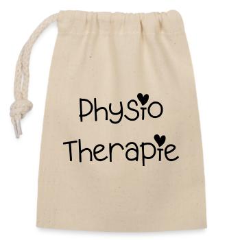 Physiothérapie - Tenue pour physiothérapeutes - Sac cadeau en coton avec cordon (14 x 20 cm) - nature - Devant