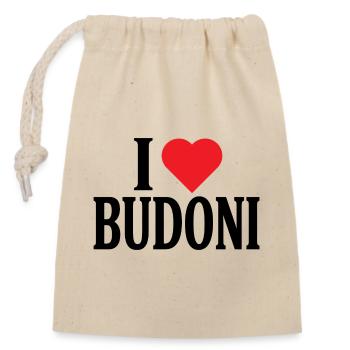T-shirt Io amo Budoni Sardegna t-shirt - Closable cotton gift bag (14x20cm) - nature - Front
