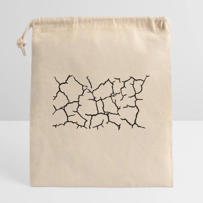 Boden Risse Muster Textur Verschließbarer Geschenkbeutel aus Baumwolle (14x20cm)