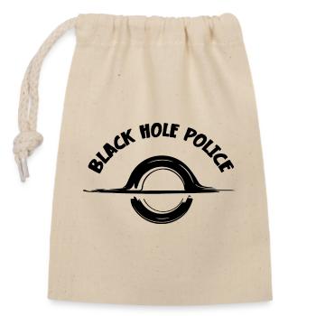 James Webb Space Telescope Black Hole Police - Verschließbarer Geschenkbeutel aus Baumwolle (14x20cm) - Natur - Vorne