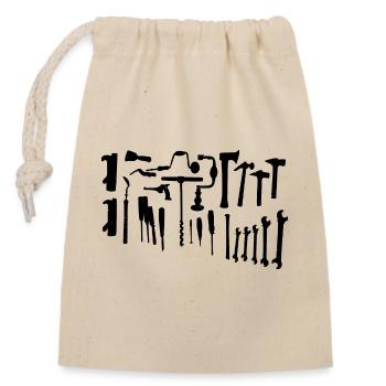 Tool - Closable cotton gift bag (14x20cm) - nature - Front