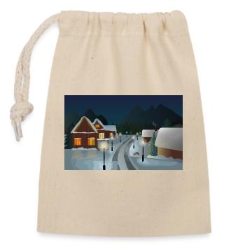 Sacred landscape - Closable cotton gift bag (14x20cm) - nature - Front