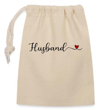 Mari - Sac cadeau en coton avec cordon (14 x 20 cm) - nature - Devant