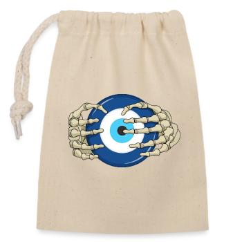 Nazar - Closable cotton gift bag (14x20cm) - nature - Front