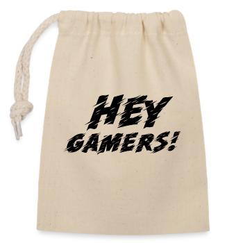 Game Gaming PC - Verschließbarer Geschenkbeutel aus Baumwolle (14x20cm) - Natur - Vorne