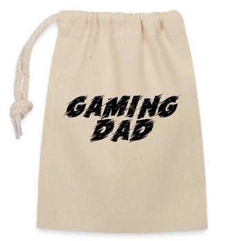 Game Gaming PC - Verschließbarer Geschenkbeutel aus Baumwolle (14x20cm) - Natur - Vorne