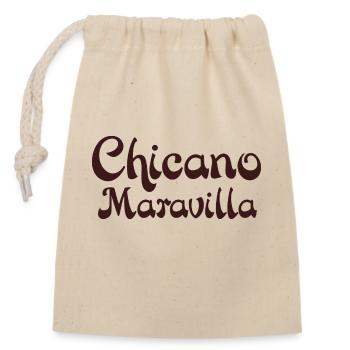 Chicano - Closable cotton gift bag (14x20cm) - nature - Front