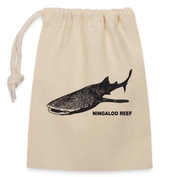 NINGALOO REEF - Closable cotton gift bag (14x20cm) - nature - Front