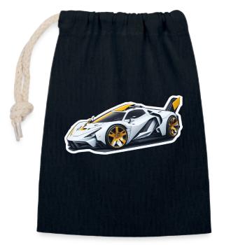 Hypercar Supercar Sportscar Auto Car Sportwagen - Verschließbarer Geschenkbeutel aus Baumwolle (14x20cm) - Navy - Vorne
