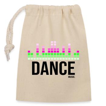 Musique de danse - Sac cadeau en coton avec cordon (14 x 20 cm) - nature - Devant