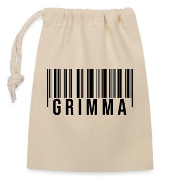 Sachsen Grimma - Verschließbarer Geschenkbeutel aus Baumwolle (14x20cm) - Natur - Vorne