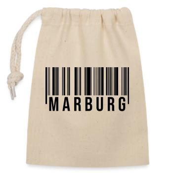 Marburg Westerwald - Verschließbarer Geschenkbeutel aus Baumwolle (14x20cm) - Natur - Vorne
