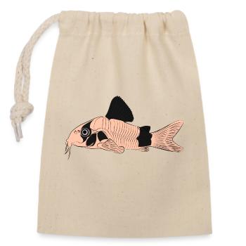 Corydoras panda panzerwels, aquarium catfish wels - Closable cotton gift bag (14x20cm) - nature - Front