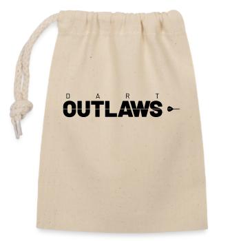 Dart Outlaws - Closable cotton gift bag (14x20cm) - nature - Front
