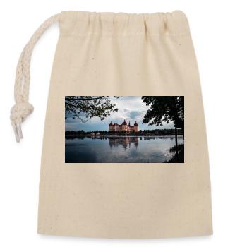 Château de Moritzburg, Dresde, Saxe - Sac cadeau en coton avec cordon (14 x 20 cm) - nature - Devant