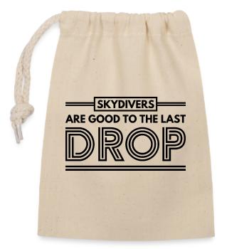 Citation drôle de parachutiste : cadeau parfait ! - Sac cadeau en coton avec cordon (14 x 20 cm) - nature - Devant