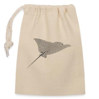 Skate - Closable cotton gift bag (14x20cm) - nature - Front