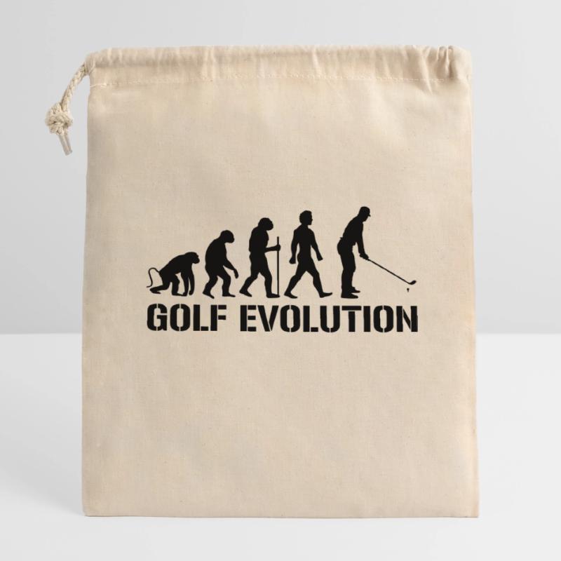 Evolution Golf Closable cotton gift bag (14x20cm)
