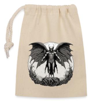 Mothman / Moth / Insect / Mythical Creature / Flutter - Closable cotton gift bag (14x20cm) - nature - Front