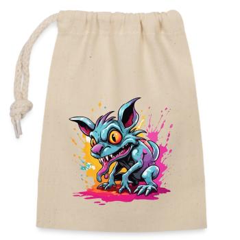 Chupacabra / Sucking Creature / Monster /Spain - Closable cotton gift bag (14x20cm) - nature - Front
