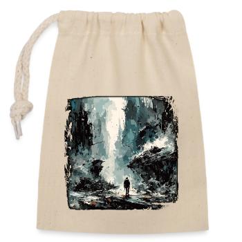Apocalypse / Doomsday / Destruction / Anarchy - Closable cotton gift bag (14x20cm) - nature - Front